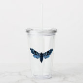 Navy Blue Moth Acryl Drinkbeker (Voorkant)