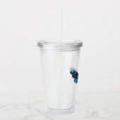 Navy Blue Moth Acryl Drinkbeker (Rechts)