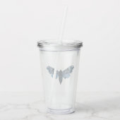 Navy Blue Moth Acryl Drinkbeker (Achterkant)