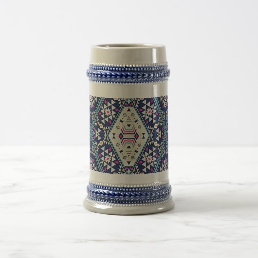 “Navy Blue Native Design” Bierpul (Center)