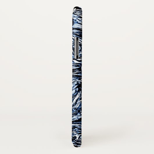 Navy Blue Natuur Abstract patroon Case-Mate iPhone Case (Achterkant / rechts)