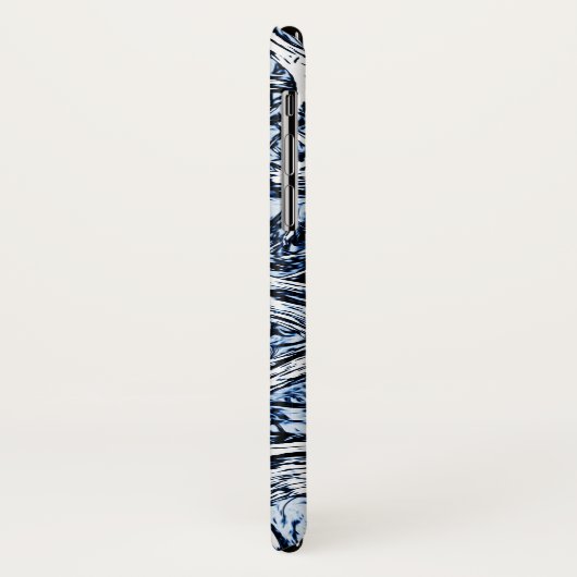 Navy Blue Natuur Abstract patroon Case-Mate iPhone Case (Achterkant/links)