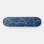 Navy Blue Natuur Abstract patroon Persoonlijk Skateboard (Horizontaal)