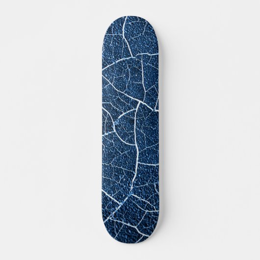 Navy Blue Natuur Abstract patroon Persoonlijk Skateboard (Voorkant)