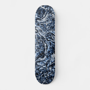 Navy Blue Natuur Abstract patroon Persoonlijk Skateboard