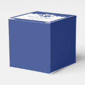 Navy Blue Nautical Anchor Bedankdoosjes (Voorkant Zijde)