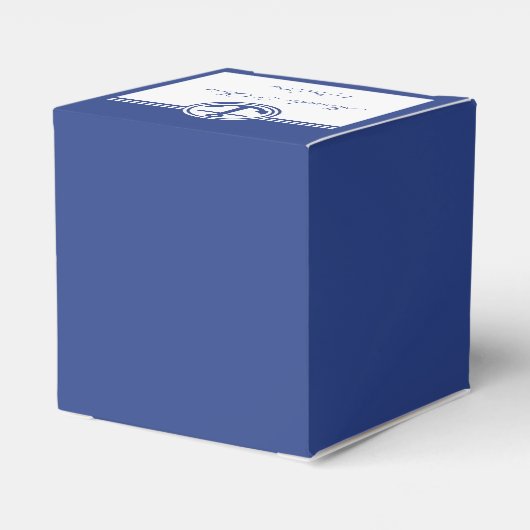 Navy Blue Nautical Anchor Bedankdoosjes (Achterkant)