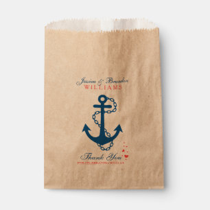 Navy Blue Nautical Boat Anchor 2 Bedankzakje