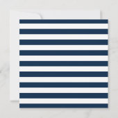 Navy Blue Nautical Het is een Jongen Baby shower Kaart (Achterkant)