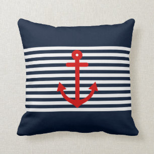 Navy Blue Nautical Kussen
