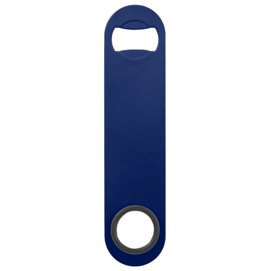 Navy Blue Nautical Lifesaver Monogram Speed Flessenopener (Achterkant)