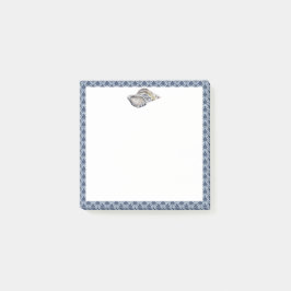 Navy Blue Nautical Ocean Shell Post-it® Notes