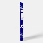 Navy Blue Nautical Pattern Case-Mate iPhone Case (Achterkant / Links)