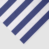 Navy Blue Nautical Stripes Tissuepapier (Detail)