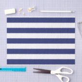 Navy Blue Nautical Stripes Tissuepapier (Craft)