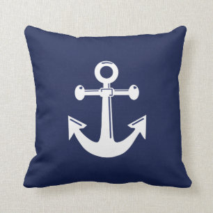 Navy Blue Nautical Wedding Kussens