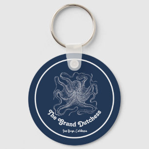 Navy Blue Nautical Welkom Over Custom Boat Sleutelhanger