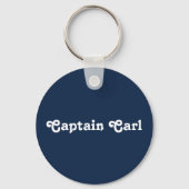 Navy Blue Nautical Welkom Over Custom Boat Sleutelhanger (Achterkant)