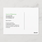 Navy blue Net verkocht onroerend goed advertentie  Briefkaart (Achterkant)