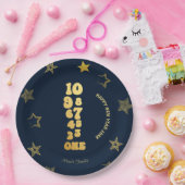 Navy Blue New Years Eve Party Papieren Bordje (Feest)