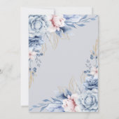 Navy Blue Night Sky Ramadan Iftar Dinner Kaart (Achterkant)