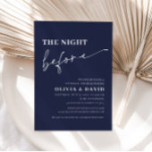 Navy Blue Night voor repetitie diner Kaart