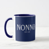 Navy Blue Nonno Year ingesteld Mok (Links)