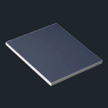 Navy Blue Notitieblok<br><div class="desc">This dark shade of the world's most popular color was once called marine blue and has been used by the British Navy since the eighteenth century. Navy blue represents trust and stability and is less attention-seeking than lighter shades of blue. Navy blue is conservative and evokes feelings of tradition and...</div>