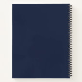 Navy Blue Notitieboek (Achterkant)