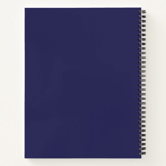 Navy Blue Notitieboek (Achterkant)