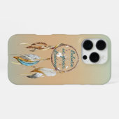 Navy Blue Ombre Dream catcher  iPhone Hoesje (Achterkant horizontaal)