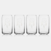 Navy Blue Ombre Droomvanger Blikvorm Glas (Achterkant)