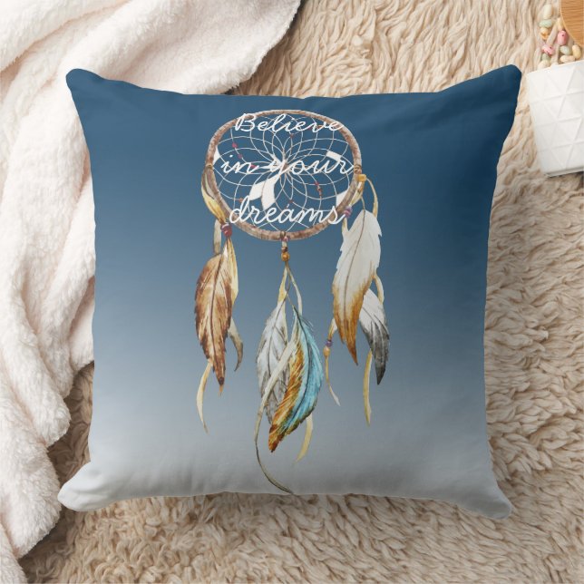 Navy Blue Ombre Droomvanger  Kussen (Deken)