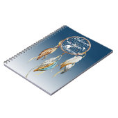 Navy Blue Ombre Droomvanger Notitieboek (Linkerzijde)