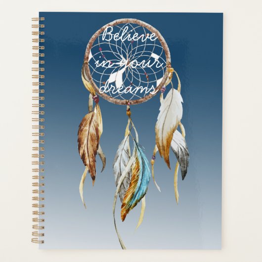 Navy Blue Ombre Droomvanger Planner (Voorkant)