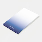 Navy Blue Ombre Persoonlijke naam Post-it notities Post-it® Notes (Schuin)