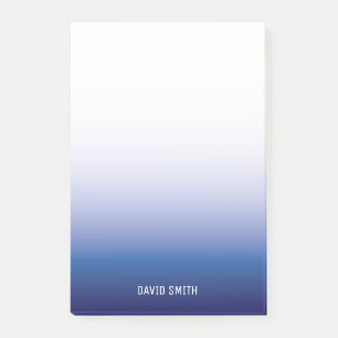 Navy Blue Ombre Persoonlijke naam Post-it notities Post-it® Notes