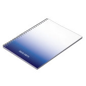 Navy Blue Ombre Professional, Notitieboek voor aan (Linkerzijde)