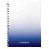 Navy Blue Ombre Professional, Notitieboek voor aan (Voorkant)