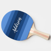 Navy Blue Ombre Stiped Custom Pillow Tafeltennisbatje (Zijkant)