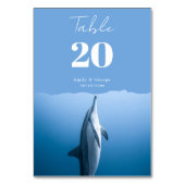 Navy Blue, onder het Zee dolfijnenkusthuwelijk Kaart (Achterkant)