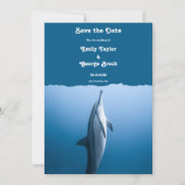 Navy Blue, onder het Zee dolfijnenkusthuwelijk Save The Date (Voorkant)