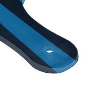 Navy Blue op Blue Vertical Stripes Decor Snijplank (Hoek)