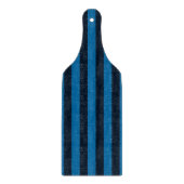 Navy Blue op Blue Vertical Stripes Decor Snijplank (Voorkant)