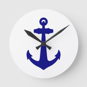 Navy Blue op witte kustverankeraar Ronde Klok