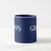 Navy Blue Opa Jaar Oprichting Mok (Midden)