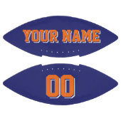 NAVY BLUE ORANJE EN WITTE Football (Panelen)