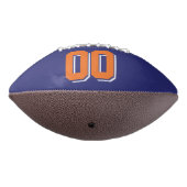 NAVY BLUE ORANJE EN WITTE Football (Gedraaid 270)