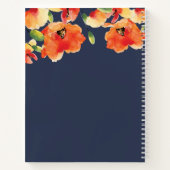 Navy Blue Oranje Poppy Letters to Daughter Journal Notitieboek (Achterkant)