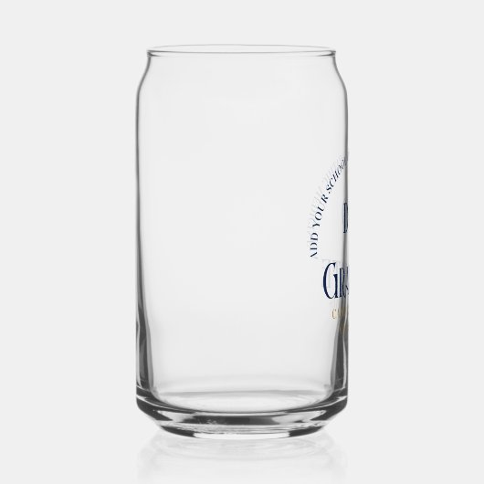 Navy Blue Osteopathic Medical School Afstuderen Blikvorm Glas (Rechts)